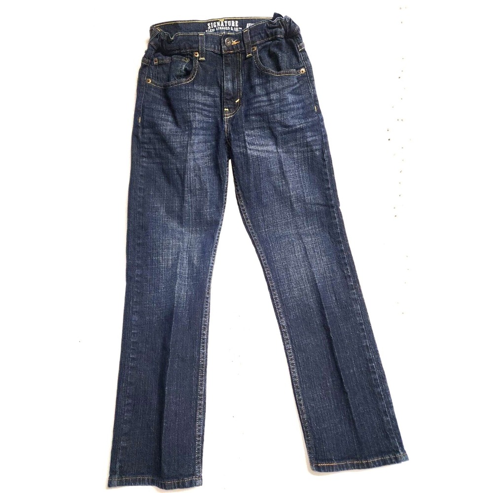 Levi's Signature Jeans Women Size 16 Blue 5 Pocket Design Athletic Zip Button